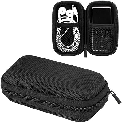 Margoun rigid transport bag for portable external hard drive, external battery, USB cable charger and 15 x 10 x 4.5 cm battery storage (black).. DIAYTAR NIGERIA brings affordable products to every doorstep with our reliable 5-8 day shipping.