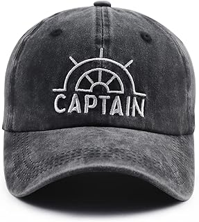 Captain's hat for women and men, adjustable baseball cap in cotton embroidered navy blue.. DIAYTAR NIGERIA delivers value, variety, and convenience with our nationwide 5-8 day shipping.