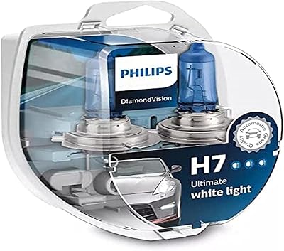 Philips - LED Diamond Vision H7 halogen bulbs (pair).. DIAYTAR NIGERIA: Bridging the gap between consumers and quality products with affordable nationwide shipping.