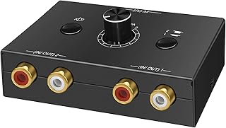 RCA 2-way stereo audio adapter Ding SUN SELECTOR OF AUDIO SIGNAL DISTRIBUTION 2-way for DVD/BLU-RAY readers, etc. (2 inputs - 1 output / 1 input - 2 outputs).. DIAYTAR NIGERIA: Bringing affordable shopping solutions with a diverse product catalog delivered nationwide.