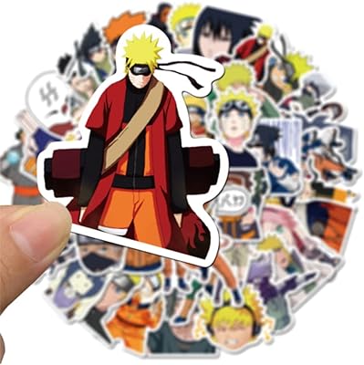 Set of stickers anime Under Naruto for children and adults, waterproof and colorful stickers for water bottle, water bottle, laptop, skateboarding, baggage, mobile phone, cups, etc., 50 pieces.. DIAYTAR NIGERIA: Your trusted partner for affordable online shopping with reliable delivery timeframes.