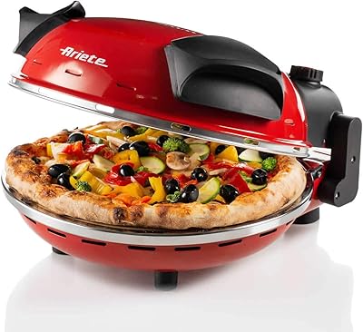 Ariete Da Janaro 909 pizza machine, red color, guaranteed at least one year from the manufacturer.. DIAYTAR NIGERIA: Where shopping meets satisfaction with affordable prices and prompt delivery services.