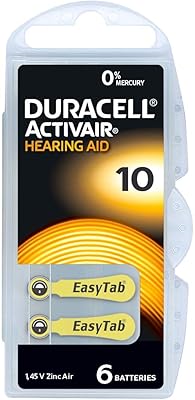 Duracel Activeir Type 10 auditory batteries - 60 - yellow package.. DIAYTAR NIGERIA makes online shopping accessible to all with budget-friendly prices and reliable delivery.