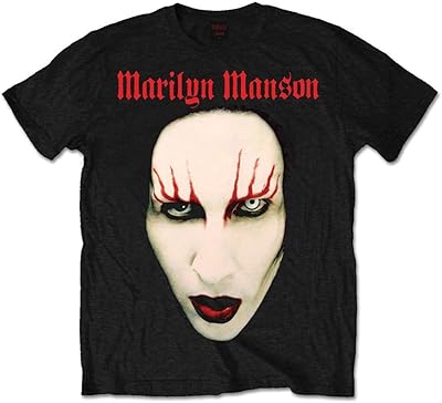 Marilyn Manson T-shirt for men MMTS0101MB01.. Home to endless choices and pocket-friendly prices — DIAYTAR Nigeria.