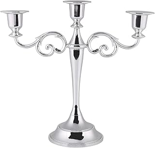 3 -seater, optional colors, 3 candlestick arms, beautiful metal for the bedroom (silver).. For everyday items and more, trust DIAYTAR Nigeria.