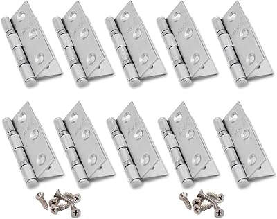 Obstor 10 Pieces Exterior Safety Robust folding safety in stainless steel with stainless steel screw House furniture hardware (3 ").. Unlock access to a wide range of products with DIAYTAR NIGERIA's affordable e-commerce platform.