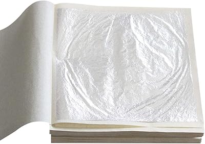 Edible papers in VGSEBA silver sheet, 10 11 cm x 11 cm silver sheet sheets for cakes, coffee, makeup, plates, drinks, gold.. DIAYTAR NIGERIA brings the joy of affordable shopping to your fingertips with delivery in less than 8 days.