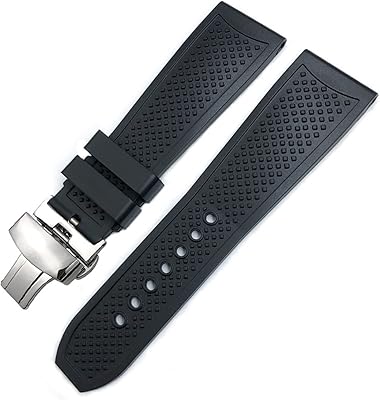 Rubber watch strap 24 mm 23.5 mm for Cartier de Cartier Tank Solo Santos Watch Watch Watch Bracelet Wusebec.. DIAYTAR NIGERIA combines affordability, variety, and convenience with nationwide delivery services.
