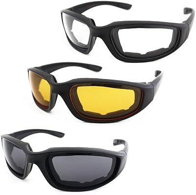 Motorcycle sunglasses doubled UV anti-dust windshield with transparent smoked yellow lens.. DIAYTAR NIGERIA transforms wishes into deliveries with our affordable and reliable e-commerce platform.
