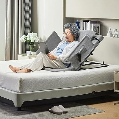 Medical rocking armchair with electric backrest with removable headrest, container pillow, adjustable backrest for back support of the elderly, C.. Fast delivery, fair prices, and full variety — only on DIAYTAR Nigeria.