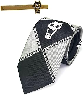 Rjzmmn Kira Yoshikage tie for bizarre anime adventure jojo cosplay tie skull killer queen costume merch with tie pliers.. DIAYTAR NIGERIA: Transforming how Nigerians shop with our vast selection and nationwide delivery.