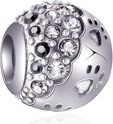 Imostar Sterling Silver Case with dog paw and puppy with cubic zirconia for women's bracelets.. DIAYTAR NIGERIA delivers value, variety, and convenience with our nationwide 5-8 day shipping.