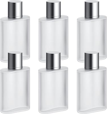 6 bottles of 100 ml frosted glass fragrance, empty rechargeable perfume bottles, fine misty sprayer, travel cosmetic container (silver).. Experience the power of choice with DIAYTAR NIGERIA's extensive catalog delivered within the week.