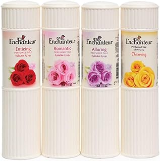 Enchanting talc powder Assortment 4 x 250 grams.. DIAYTAR NIGERIA brings the market to your fingertips with affordable prices and swift delivery services.