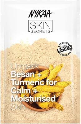 Naykaa fabric mask with turmeric extract and Indian Skin Secrets rituals for calm and hydrated skin.. DIAYTAR NIGERIA: Bringing quality products to every Nigerian home at prices everyone can afford.