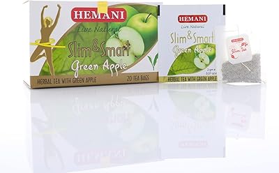 Slim & smart tea service with green apple, 20 sachets.. Shop smarter, not harder with DIAYTAR NIGERIA - thousands of products at your fingertips with affordable delivery.