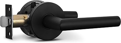 Elegant and non -lockable Round Porte Handle Perlin Modish [for entrance or cupboard, reversible for robust right and left doors - Black iron finish.. Your digital shopping destination, DIAYTAR NIGERIA combines variety with affordability and quick delivery.