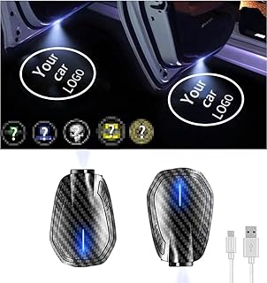 Car door lights, 2 LED car door projector lights, rechargeable wireless car door lights, courtesy welcome lights, shadow ghost lights for all cars (includes 6 pairs of logo slides).. Discover the joy of choice with DIAYTAR NIGERIA's extensive selection and budget-friendly shipping.