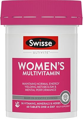Swiss multivitamin to increase immunity, energy, endurance, vitality and mental performance of women with 36 herbs, vitamins and minerals | 60 tablets.. Unlock endless possibilities with DIAYTAR NIGERIA's affordable marketplace and reliable delivery service.