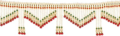Shreeji Pandhanwar toran hanging door (42 inches) - Interior decoration item to decorate the wall, the window and the front door of the house.. From big brands to everyday basics — DIAYTAR Nigeria has you covered.
