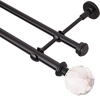 Boom jog 3/4 inch double curtain rod, acrylic diamond tips, 28 to 48 inches, black.. Shop smarter with Nigeria's premier e-commerce platform, featuring affordable products delivered nationwide.