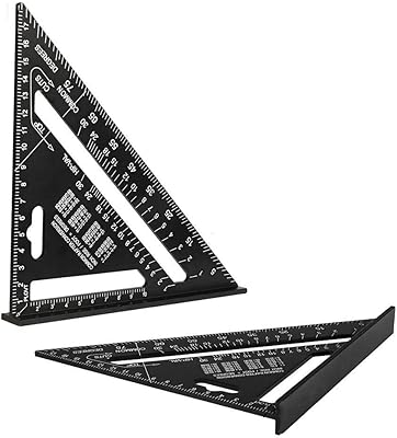 Triangular angle rule in 7 -inch aluminum alloy, tool for measuring wood labor speed, square construction rule.. Experience the future of shopping with DIAYTAR NIGERIA's extensive selection delivered in just 5-8 days.