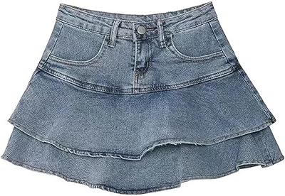Women's skirts Denim Summer Women Vintage Mignon Size.. DIAYTAR NIGERIA: Where every purchase is affordable and delivery is always within a week.