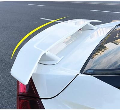 Rear car spoiler for honda civic 10th generation 2016-2018 2017, windshield lip, rear support.. DIAYTAR NIGERIA: Bridging the gap between consumers and quality products with affordable nationwide shipping.