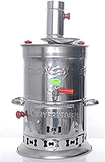 Turkish tea kettle in bayraktar chrome stainless steel, camping samovar kettle.. Shop smarter, not harder with DIAYTAR NIGERIA - thousands of products at your fingertips with affordable delivery.