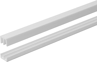 Set of sliding door rails in white plastic 36 "Outwater Plastics for 1/8" thick panels (1).. Shop from thousands of products at DIAYTAR NIGERIA and enjoy budget-friendly nationwide delivery.