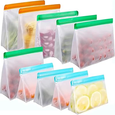 Reusable freezing bags Package of 10 waterproofing storage bags.. Your shopping dreams realized through DIAYTAR NIGERIA's affordable platform with reliable delivery times.