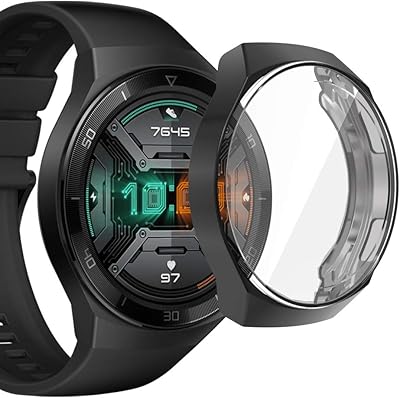 Dado shell for Huawei Watch Gt2e, Flexible TPU fully covered, Anti-scratch protection shell/Shock absorption for Huawei Watch GT23 46 mm, Black.. DIAYTAR NIGERIA: Where thousands of products meet affordable prices and reliable 5-8 day delivery.