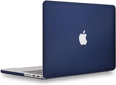 Flexible rigid shell US Well matte for MacBook Pro (Retina, 13 inch, early 2014/2013/end 2012), model A1502/A1425, without USB-C, without CD, Navy Blue.. From daily deals to exclusive products — DIAYTAR Nigeria has you covered.