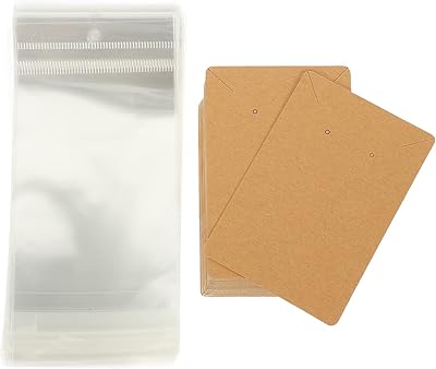 Outnice 200 pieces presentation of paper jewelry presentation cards for necklaces, earrings, cards, card holder cards of earrings.. DIAYTAR NIGERIA brings online shopping to every Nigerian with affordable prices and reliable shipping.