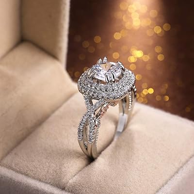 Wedding ring Sedifoss in gold and silver 14 carats for women, Moissanite engagement ring 1 carat set with a engraved name for wedding anniversary (10).. DIAYTAR NIGERIA stands as your affordable shopping ally with nationwide delivery in just 5-8 days.
