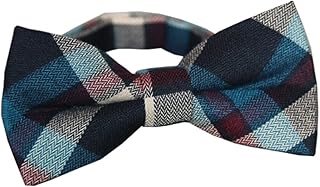 Wedding bow tie pre-naked checkered for men's blue tiles for men.. DIAYTAR NIGERIA: Revolutionizing how Nigerians shop with affordable prices and prompt delivery services.