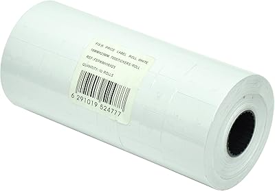 Roller of white price labels 16x23 mm, 10 FIS plastic rollers (FSPX05) - FSPXWH16X23.. DIAYTAR NIGERIA: Where every search leads to affordable products delivered promptly across Nigeria.