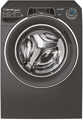 Candy washing machine 12.5 kg and 9 kg, front loading 1400 rpm, silver color, ROW412596DWMCR19 model - Full warranty 1 year.. Shopping has never been easier — DIAYTAR Nigeria delivers it all in 5–8 days.