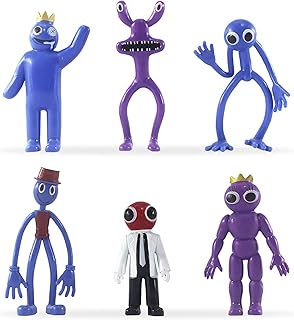 Rainbow Friends 6 -piece action figurines, mini cake decoration figurines, cute cartoon toy, popular game, fans' figurines set, party cake decoration.. Experience the ease of digital shopping with DIAYTAR NIGERIA's affordable and diverse marketplace.