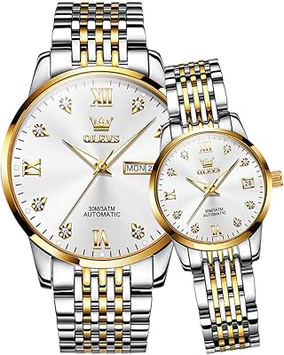 Set of watches for couples, men and women, Valentine's Day gifts, automatic mechanical watches with automatic reassembly, relaxed watches for men and women.. Quality and convenience delivered — shop DIAYTAR Nigeria now.
