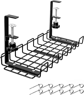 HKOSME Cable organizing tray under the basket desk without drilling metal support.. Nigeria's favorite online shopping platform, DIAYTAR offers unbeatable prices and delivery within a week.