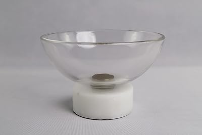 Modern marble design glass fruit bowls - service bowls / service plates 20 x 20 x 12 cm; 1.61 kg medium -sized bowl (white marble).. DIAYTAR NIGERIA: Revolutionizing how Nigerians shop with affordable prices and prompt delivery services.