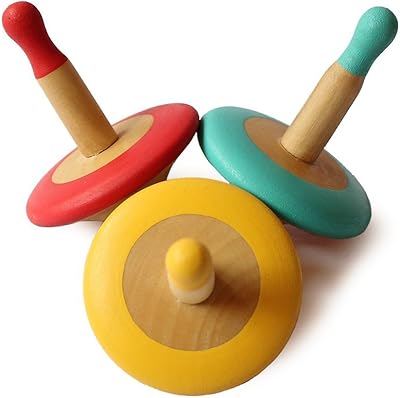 Shumi wooden rotary toy (3 years and over) - Rotary toy gyroscope for babies, toddlers and children - develops curiosity and fine motor skills (3 pieces).. Shop for everything you need at DIAYTAR NIGERIA, with budget-friendly prices and quick delivery.