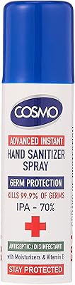 Instant disinfectant spray for cosmo Advanced hands, 50 ml.. DIAYTAR NIGERIA makes online shopping accessible to all with budget-friendly prices and reliable delivery.