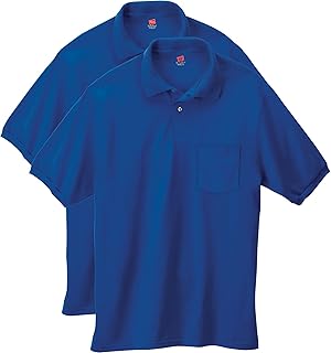 Polo Hanes with short sleeves and jersey pocket for men (package of 2).. Your daily needs delivered to your door — DIAYTAR Nigeria style.