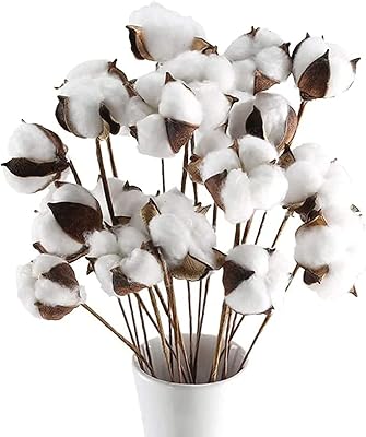 Jtaida Cotton stems 23 inch farm decorations 20 artificial flower balls.. Discover shopping made effortless with DIAYTAR NIGERIA's comprehensive platform and quick shipping.