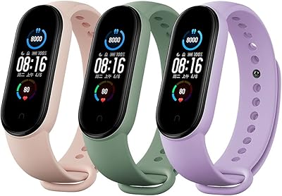 Adjustable silicone replacement sports bracelet compatible with Xiaomi Mi Smart Band 5 - Light green/Light gray/Lotus pink (3 pieces).. Say goodbye to limited options and long shipping times. DIAYTAR Nigeria delivers variety, quality, and affordability straight to your door.