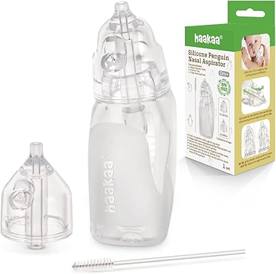 Haakaa baby nasal vacuum cleaner | Safety baby cleaner | Nasal bulb syringe and ear in easy to press with brush | 0 months and more for newborn - transparent, penguin.. Looking for quality and speed? You’ll find both at DIAYTAR Nigeria.