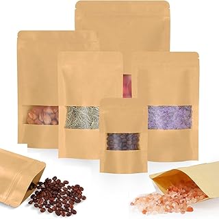 Goodrun 50pcs KRAFT TAP BADS Self-speculating Multipurpose Food Package.. Join the movement — fast, affordable shopping only at DIAYTAR Nigeria.