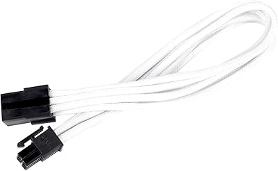 Silverstone Tech power extension cable with 1 6-pin connector to accessory port (PP07-IDE6W).. DIAYTAR NIGERIA: Where shopping is easy, prices are low, and delivery is just days away.